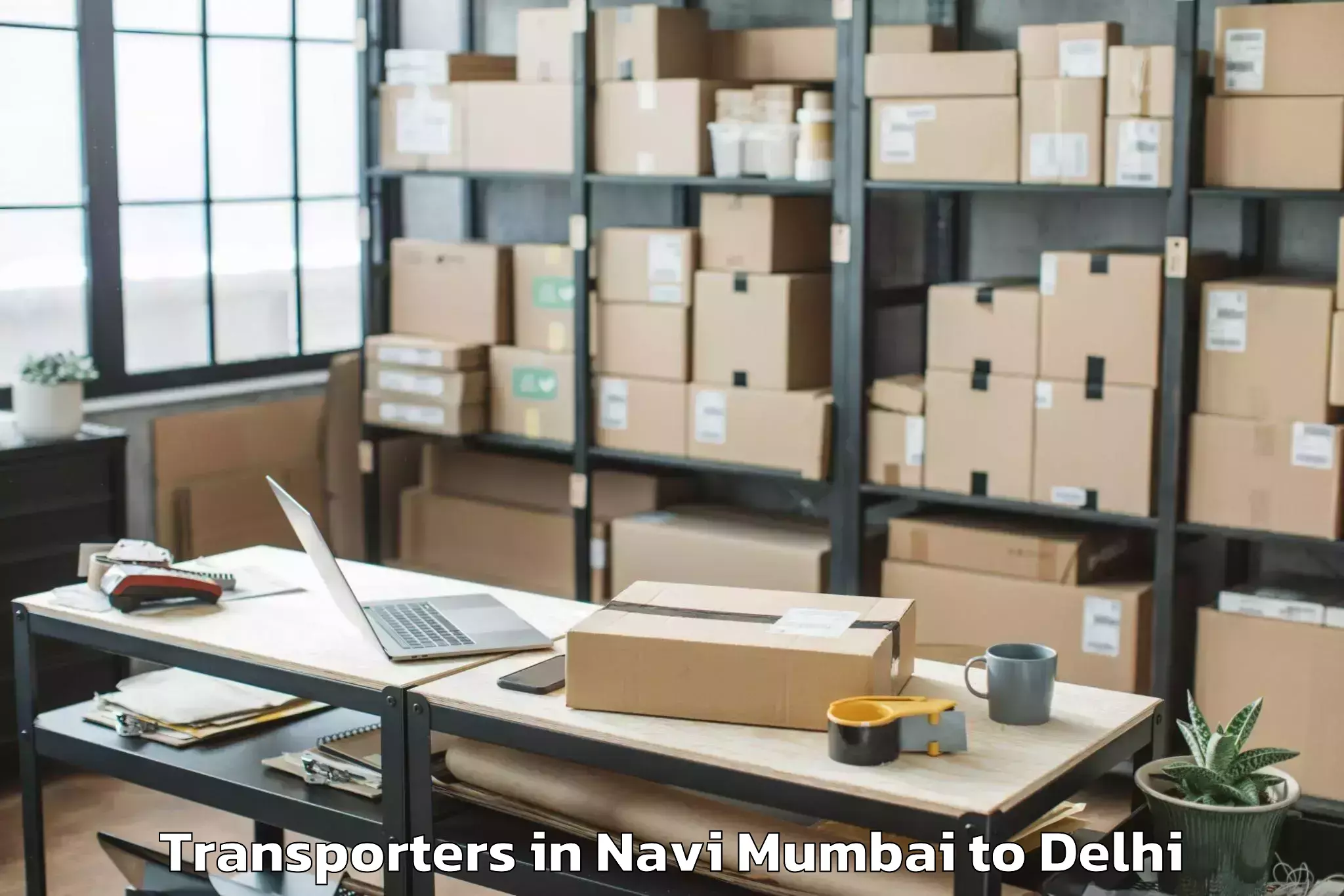 Comprehensive Navi Mumbai to Mgf Metropolitan Mall Delhi Transporters